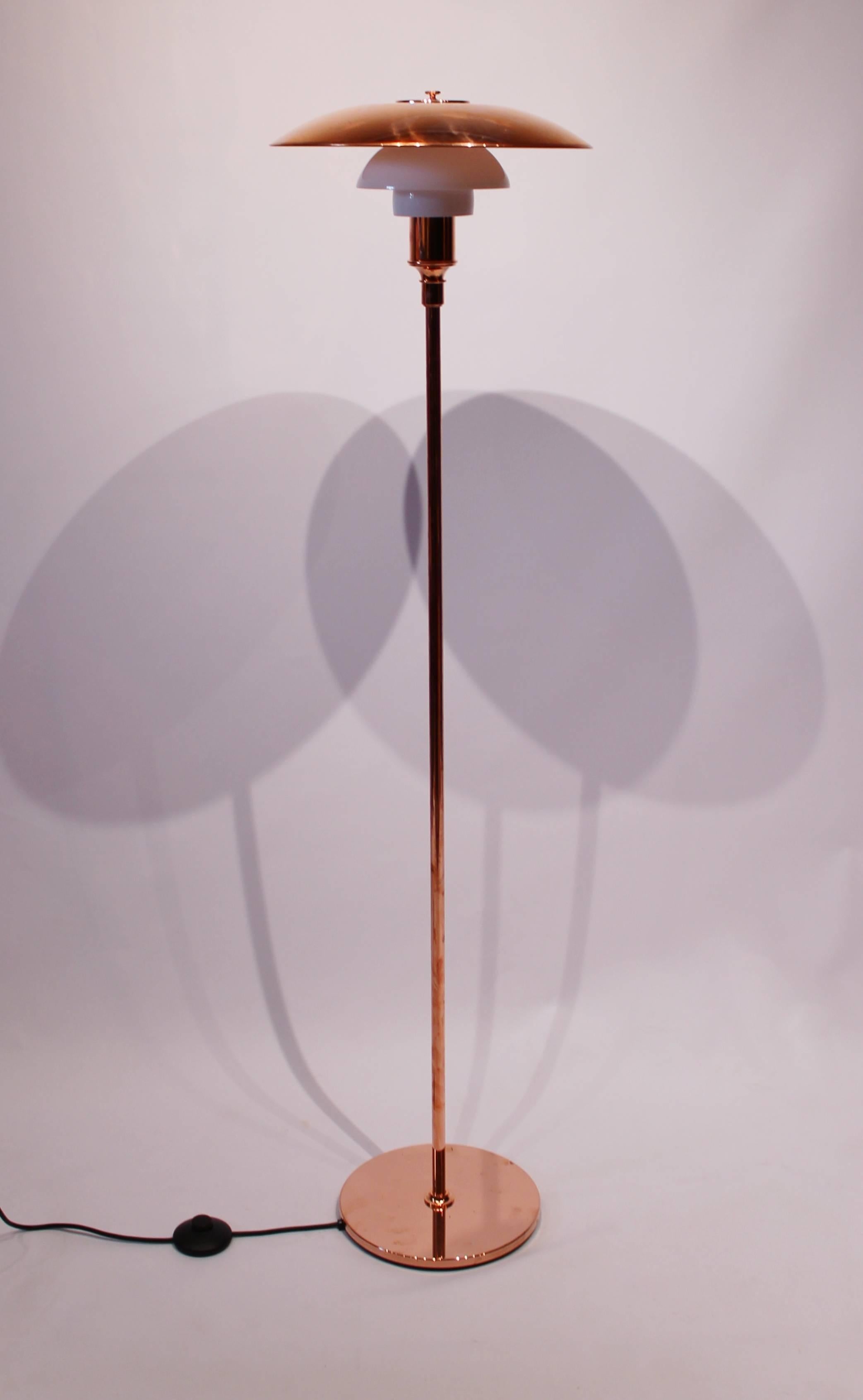 PH3½-2½, Limited Edition, Copper Floor Lamp by Poul Henningsen and Louis Poulsen 1