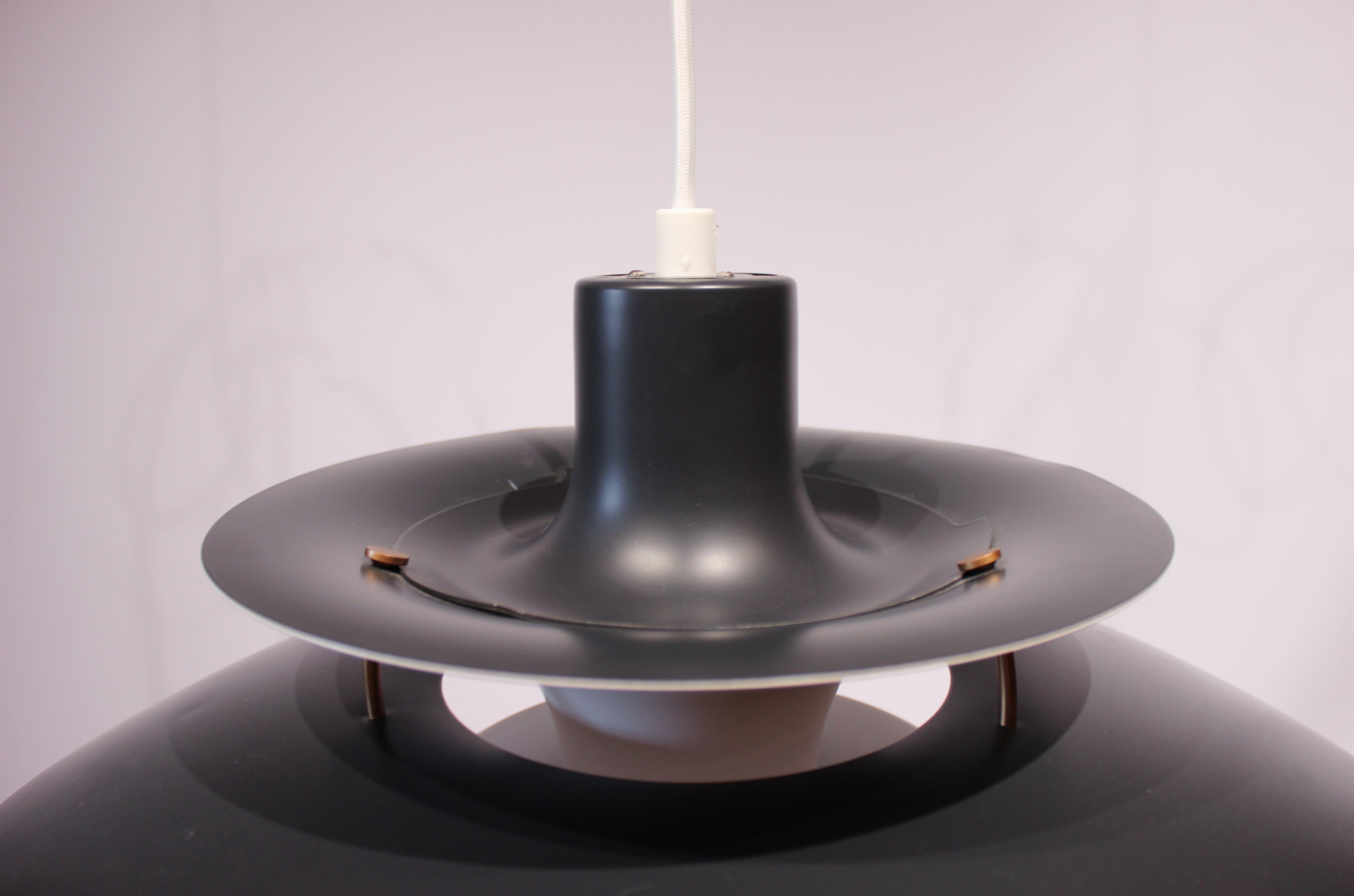 Danish PH5 Pendant in Dark Grey by Poul Henningsen and Louis Poulsen, 1980s