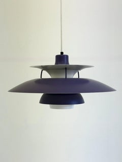 PH5 pendant lamp purple by Poul Henningsen for Louis Poulsen