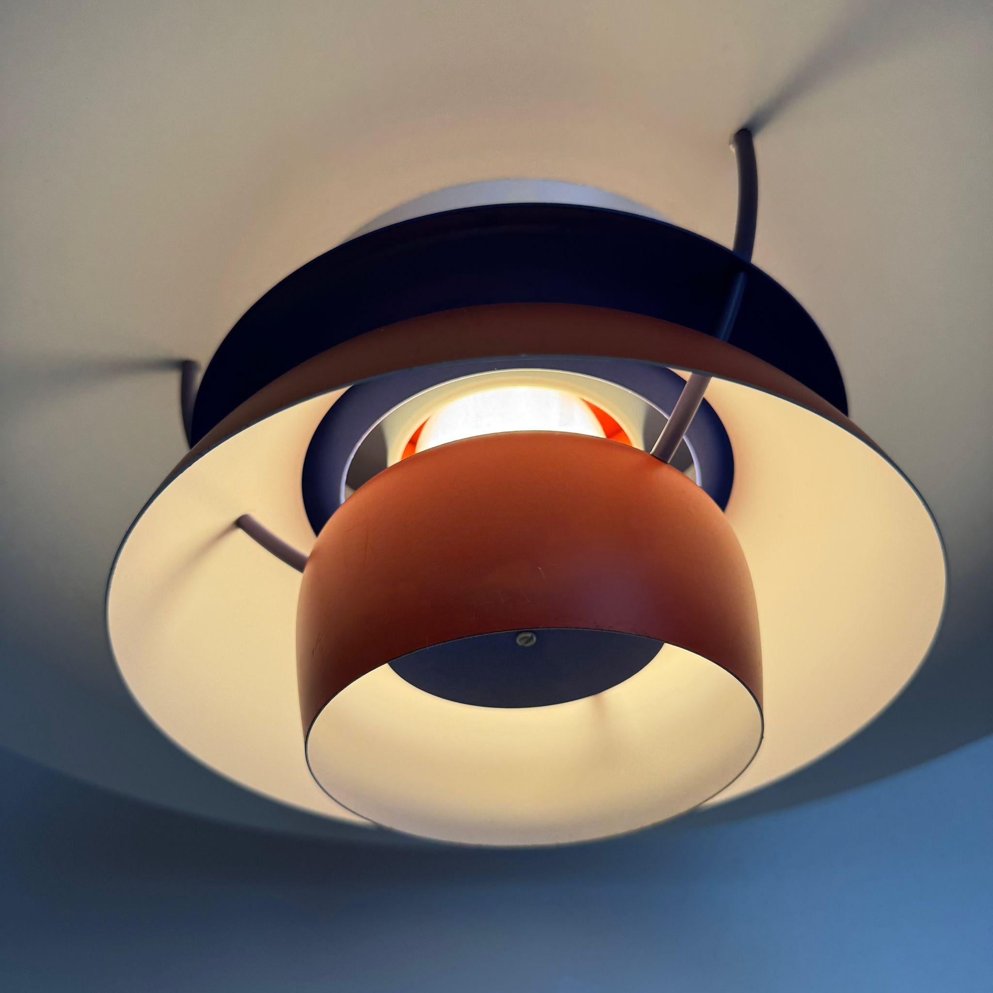Ph5 red lamp, Poul Henningsen for Louis Poulsen, Denmark 1960 en venta 1