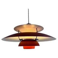 Ph5 red lamp, Poul Henningsen for Louis Poulsen, Denmark 1960