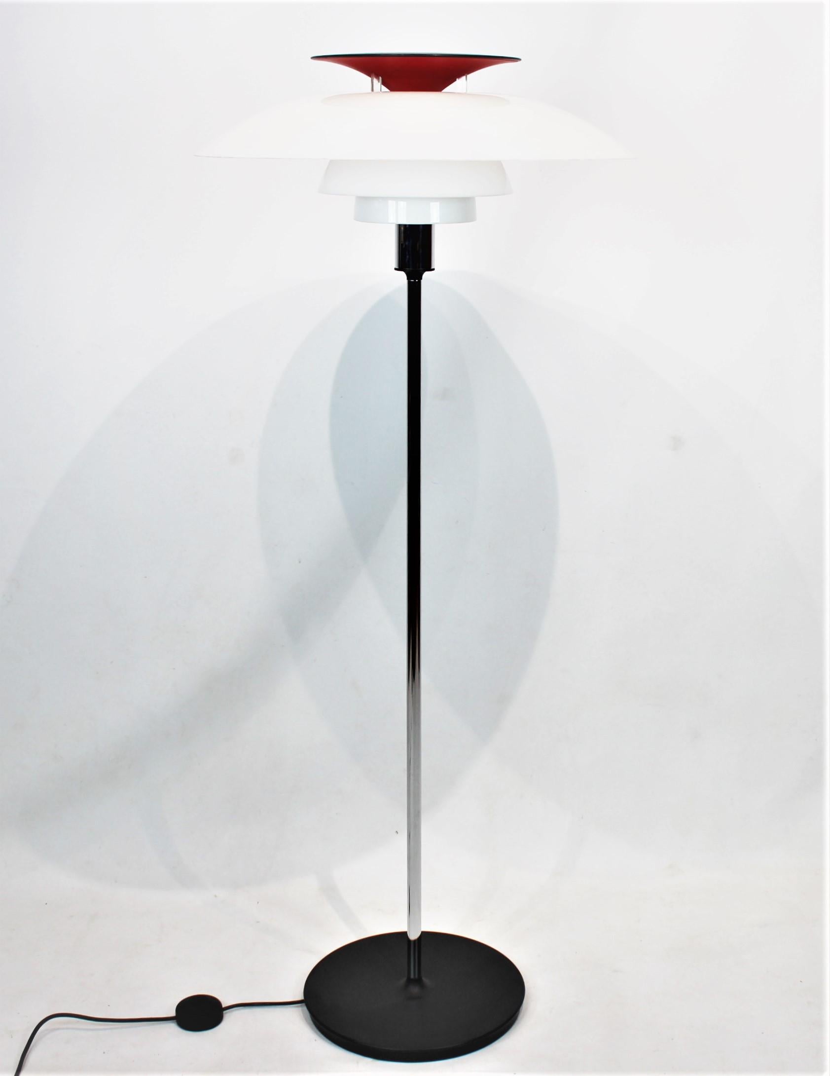 PH80 Floor Lamp by Poul Henningsen and Louis Poulsen, 1980s at 1stDibs