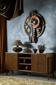 PHAB – Minimalist Cabinet with Rhythmic Fronts, American Walnut
