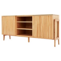 PHAB – Minimalist Oak Cabinet with Rhythmic Fronts, German Design Award Winner