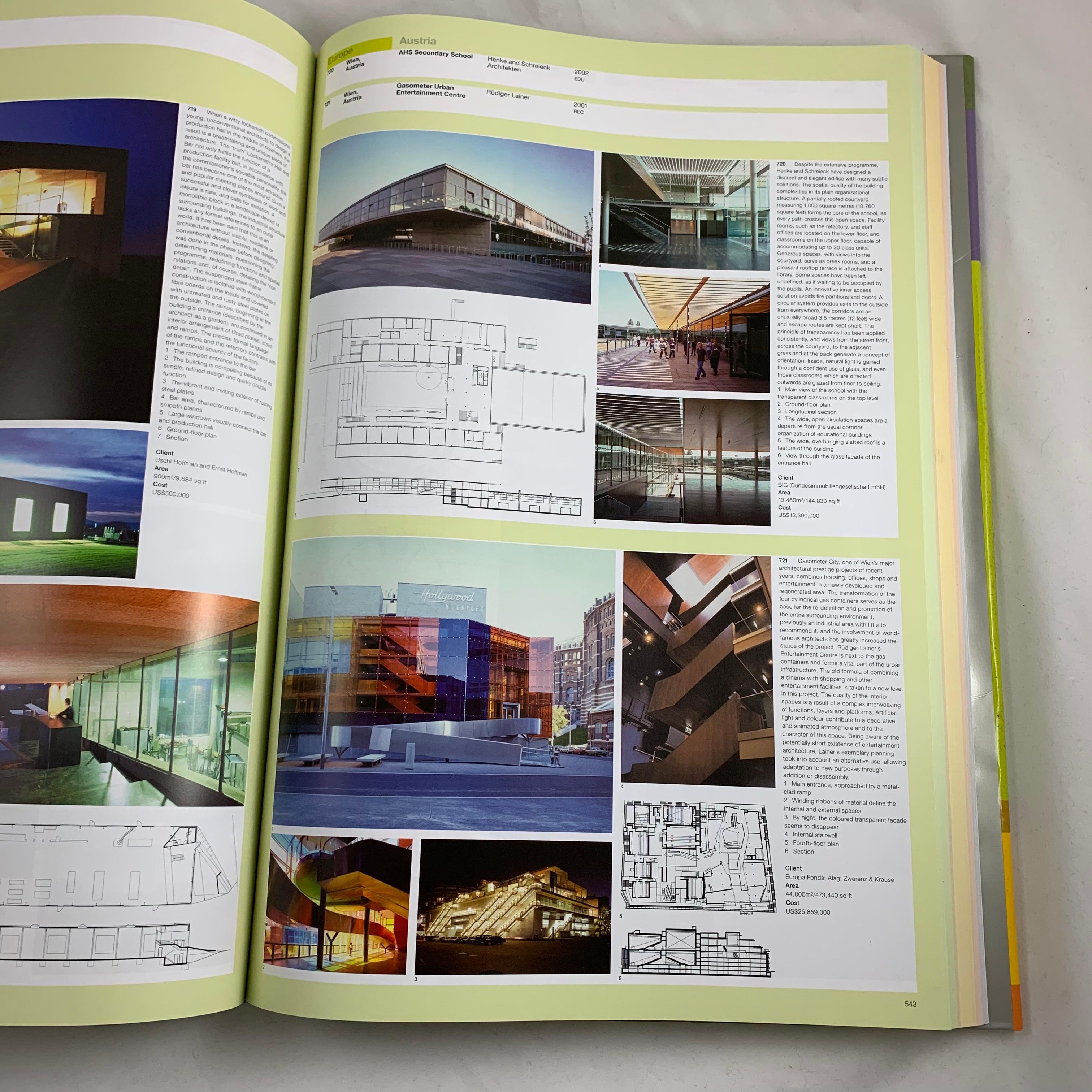 Phaidon Atlas of Contemporary Architecture, Collectible Book in Ghost Carry Case For Sale 1