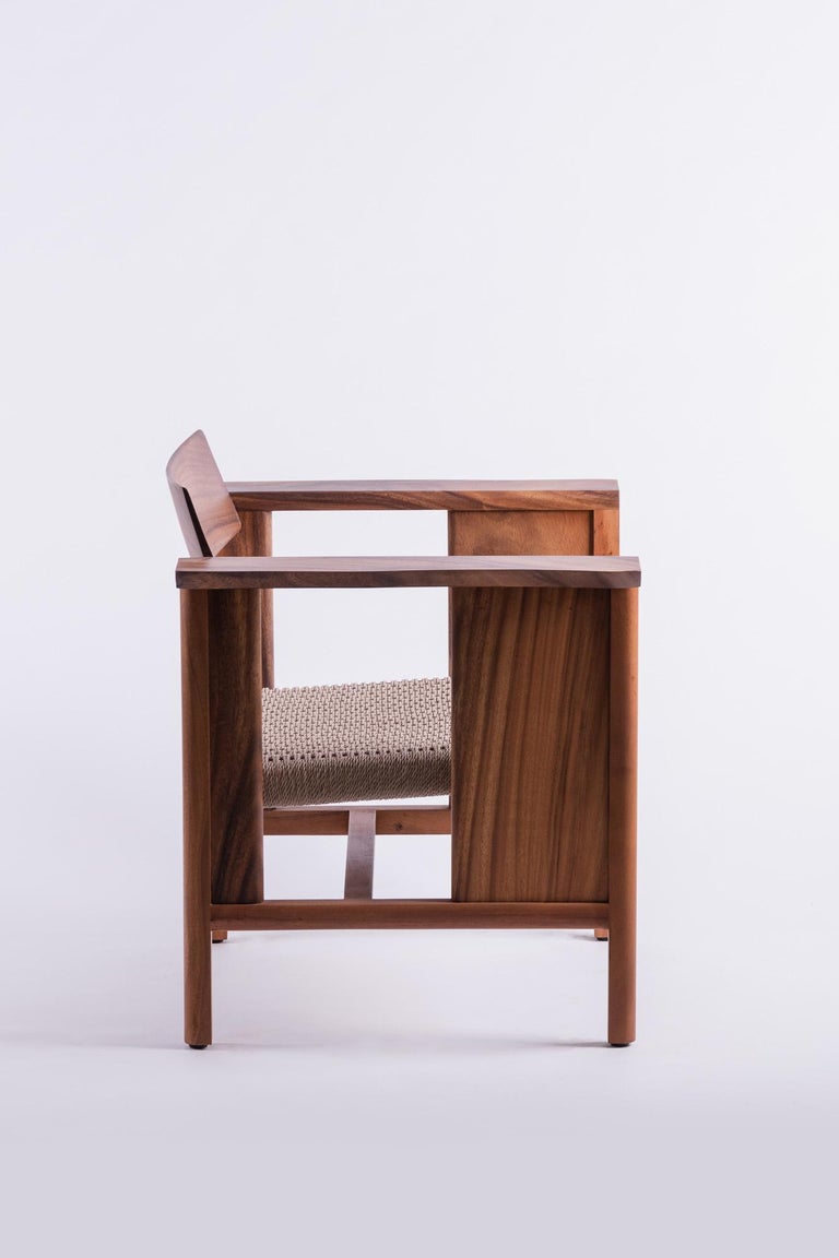 Phaka Lounge, Natural Acacia Wood and Natural Cords For Sale at 1stDibs