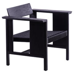 Phaka Lounge, Rough Black Monkey Pod Wood and Black Cords