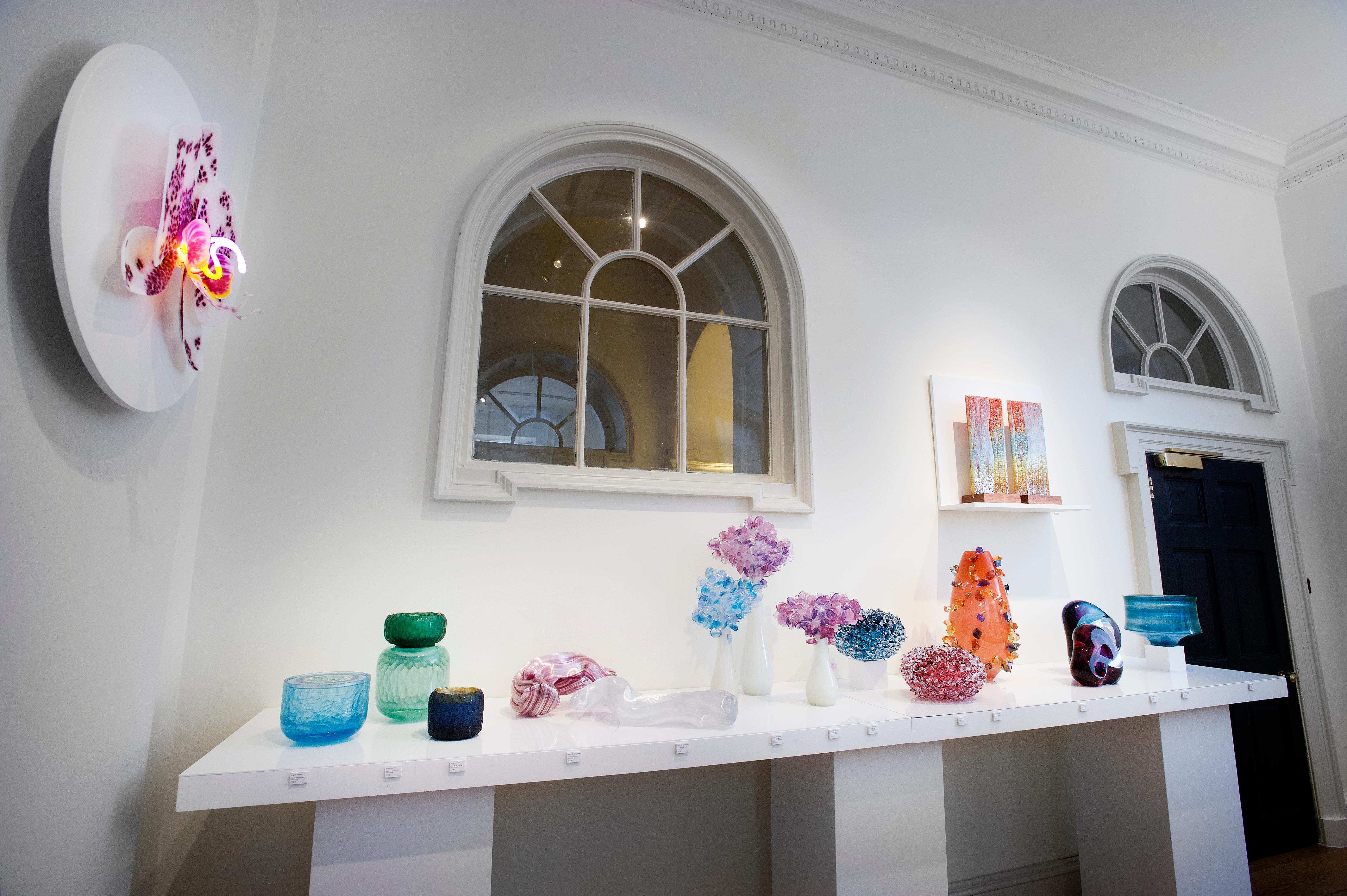 Hand-Crafted Phalaenopsis Appaloosa, a unique glass & neon sculptural orchid by Laura Hart