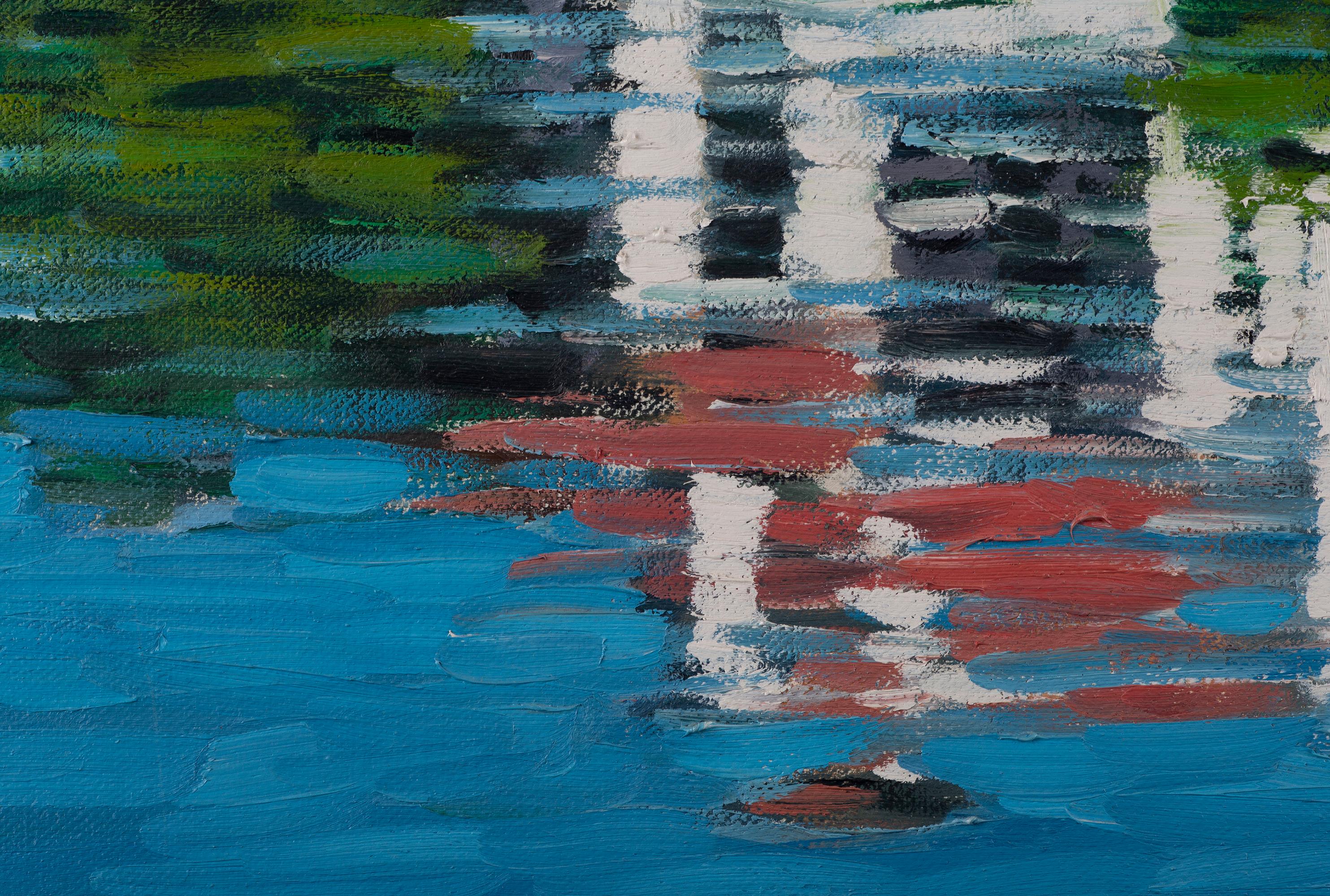 Lago Romántico - Painting Impresionista de Pham Luan
