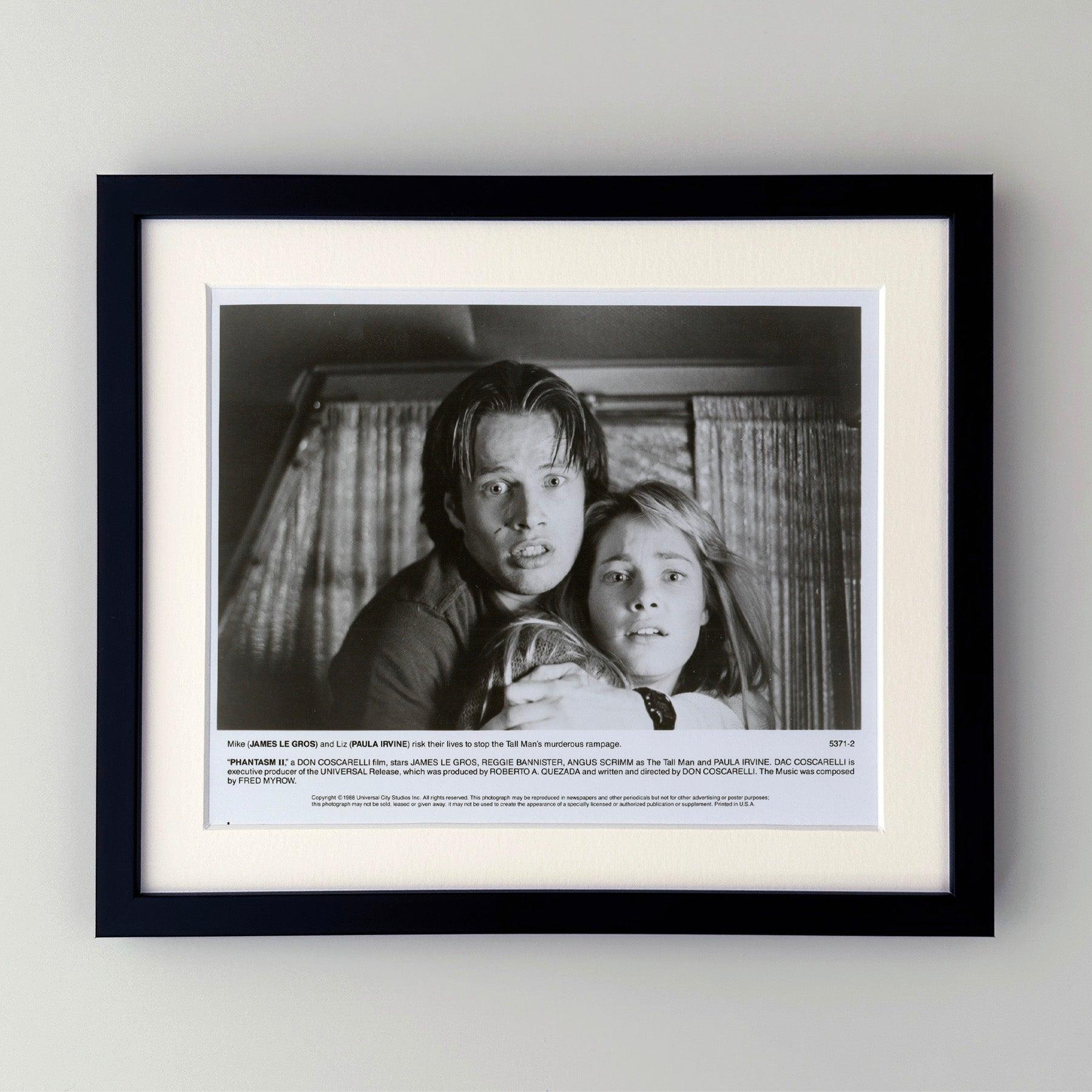 Original 8x10 inches Press Publicity Still for Phantasm 2 (1988) starring A Michael Baldwin, Reggie Bannister and James Le Gros and directed by Don Coscarelli.

Publicity (film/production) stills were created to help studios promote their new films.