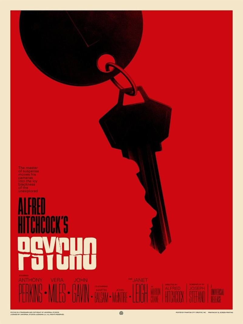  Phantom City Creative - Psycho - Zeitgenössisches Kino Film Filmplakat