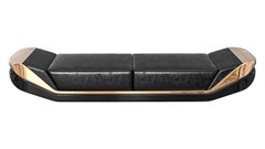 "Phantom" Daybed with Bronze and Stainless Steel, Handmade, Istanbul