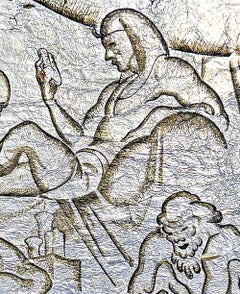 "Pharao und Höhlenmensch", Studie für das Wandbild "Einfluss der Artisten auf die Wirtschaft", 1930er Jahre