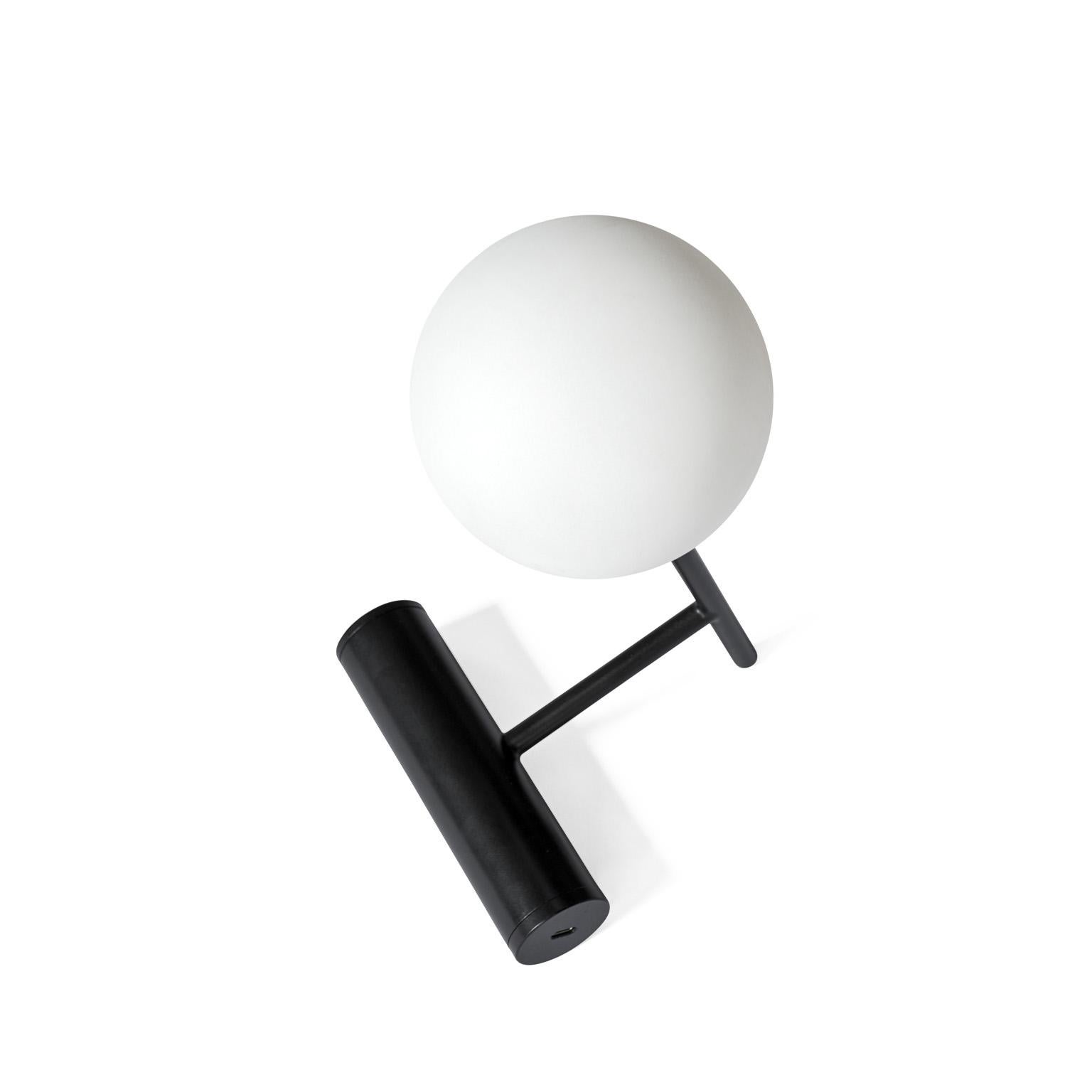 Scandinavian Modern Phare LED Lamp, Black For Sale