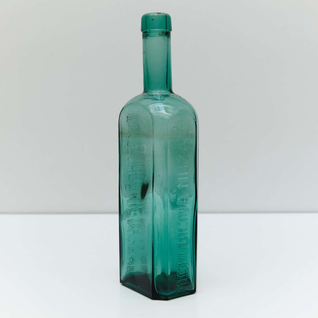 Spanish Pharmacy Glass Bottles Set from Barcelona, circa 1920 For Sale