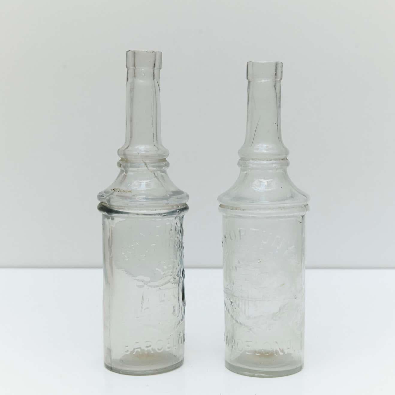Set di bottiglie di vetro da farmacia di Barcellona, 1920 circa 1