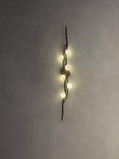 Pharos Hand Sculpted Natural Stone Wall Lamp II by Aver