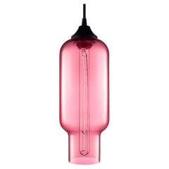 Lampe à suspension moderne en verre soufflé à la bouche en forme de rose Pharos, fabriquée aux États-Unis