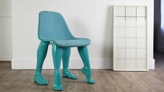 Pharrell Williams Perspective Chair for Domeau & Pérès Resin Leather France