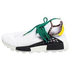 Pharrell Williams x Adidas White Fabric Human Body NMD Sneakers Size 40 2/3