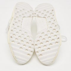 Pharrell Williams x Adidas White Knit Fabric Human Body NMD Sneakers Size 46 2/3