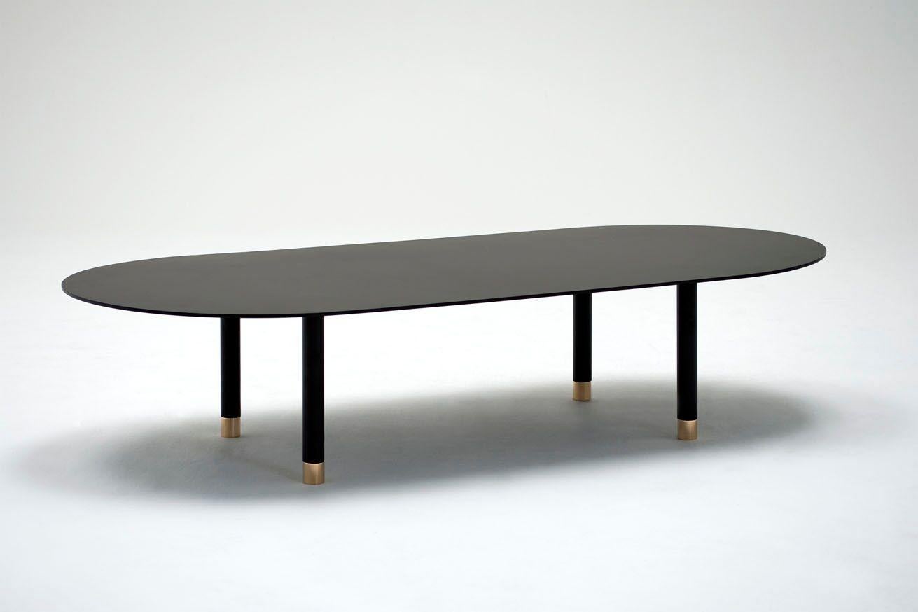 Important to note that this listing is for the Pill Coffee Table in a Flat Black Powder Coat Finish. A Flat Gray Powder Coat variant is also available. Please inquire with our sales team for information on pricing for the Flat Gray Variant.

As its