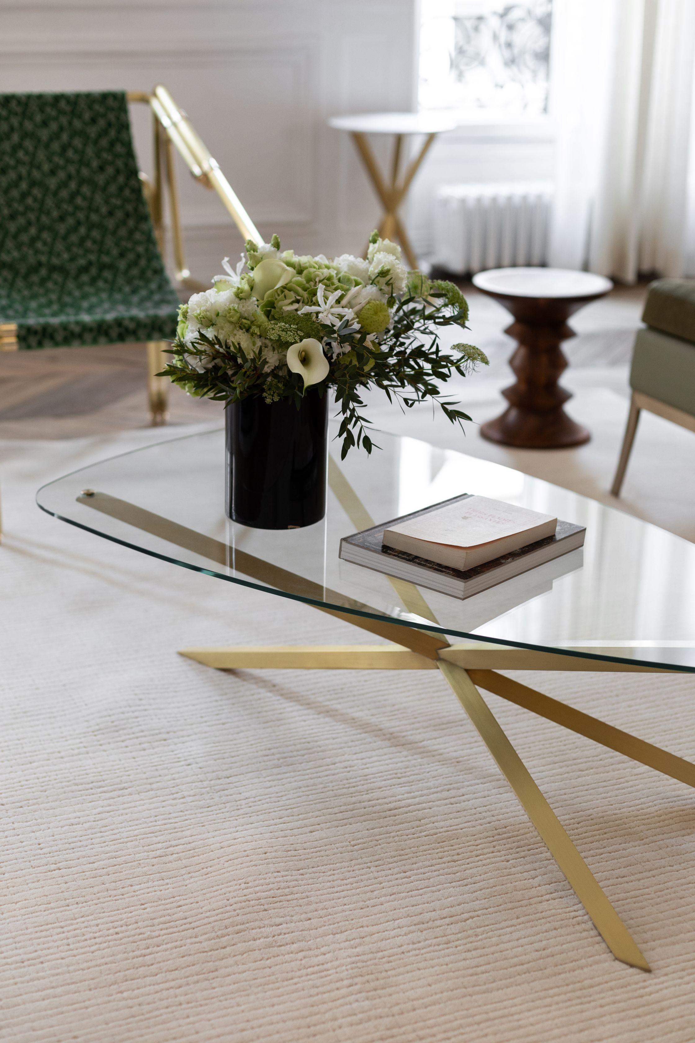 Brass Phasme Coffee Table by Mydriaz For Sale