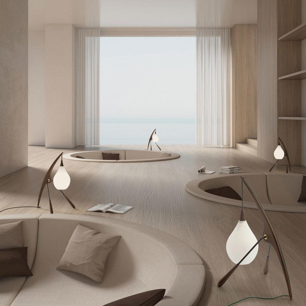 Contemporary PHASME M Table Lamp by Rispal For Sale