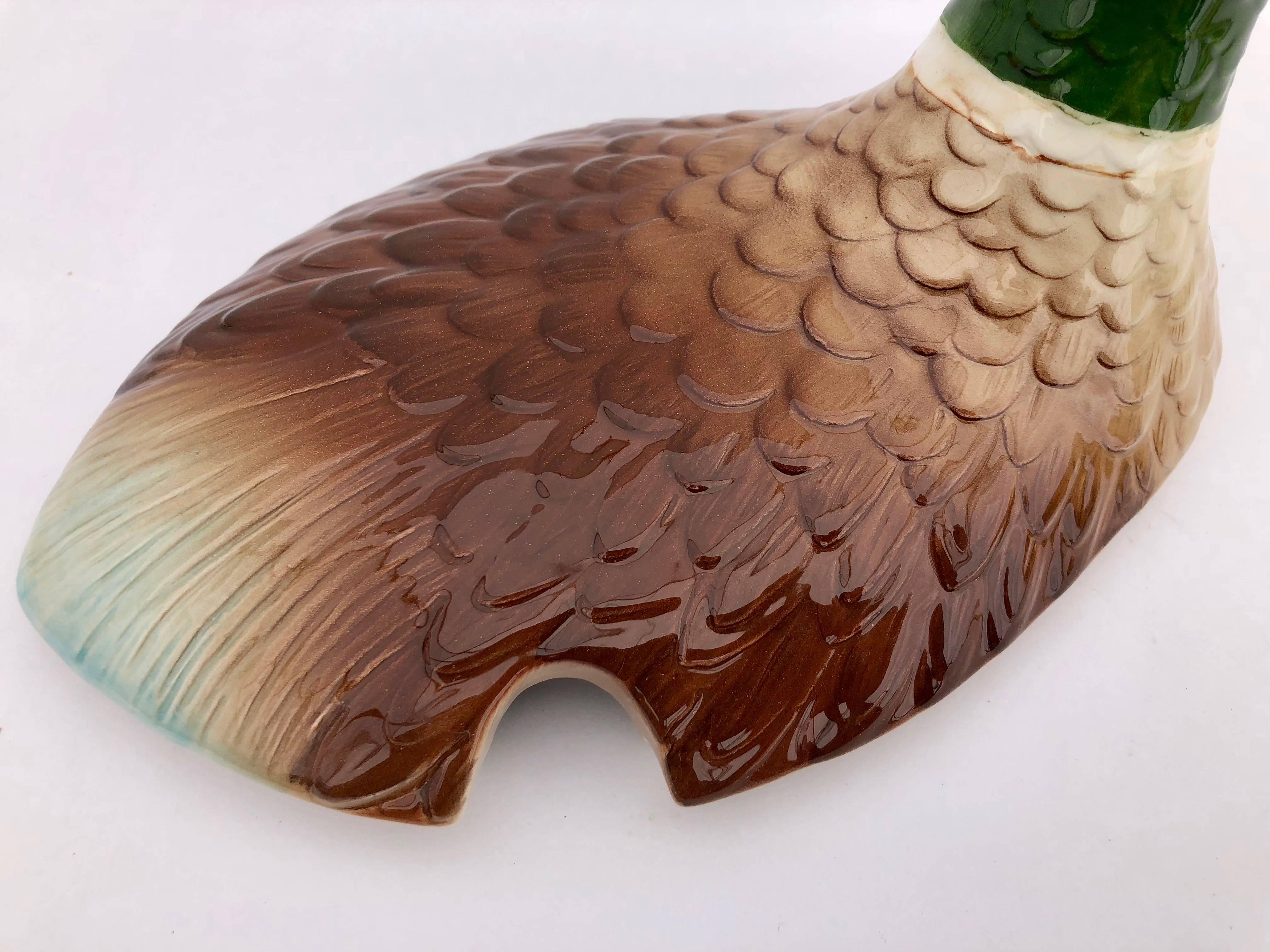 Pheasant Ceramic Soup Tureen Handcrafted by Otagiri, Japan, 1984 For Sale 1