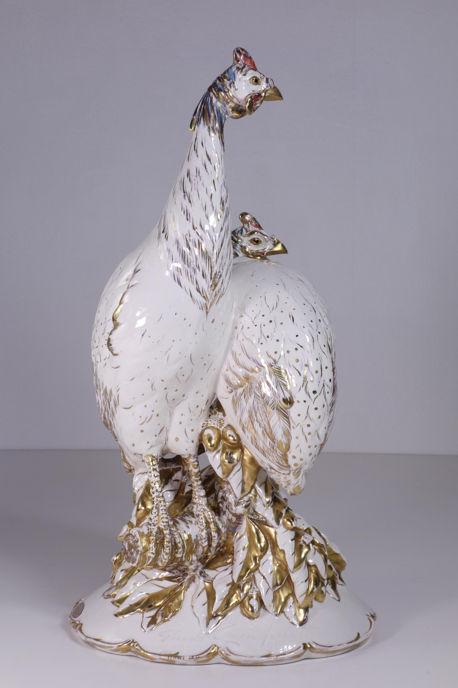 Fagiani Guido Cacciapuoti Art Deco Figurina Animale Italiana Porcellana Ceramica in vendita 7