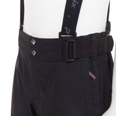 PHENIX black technical suspenders alpine ski pants snow gaiters IT50 L