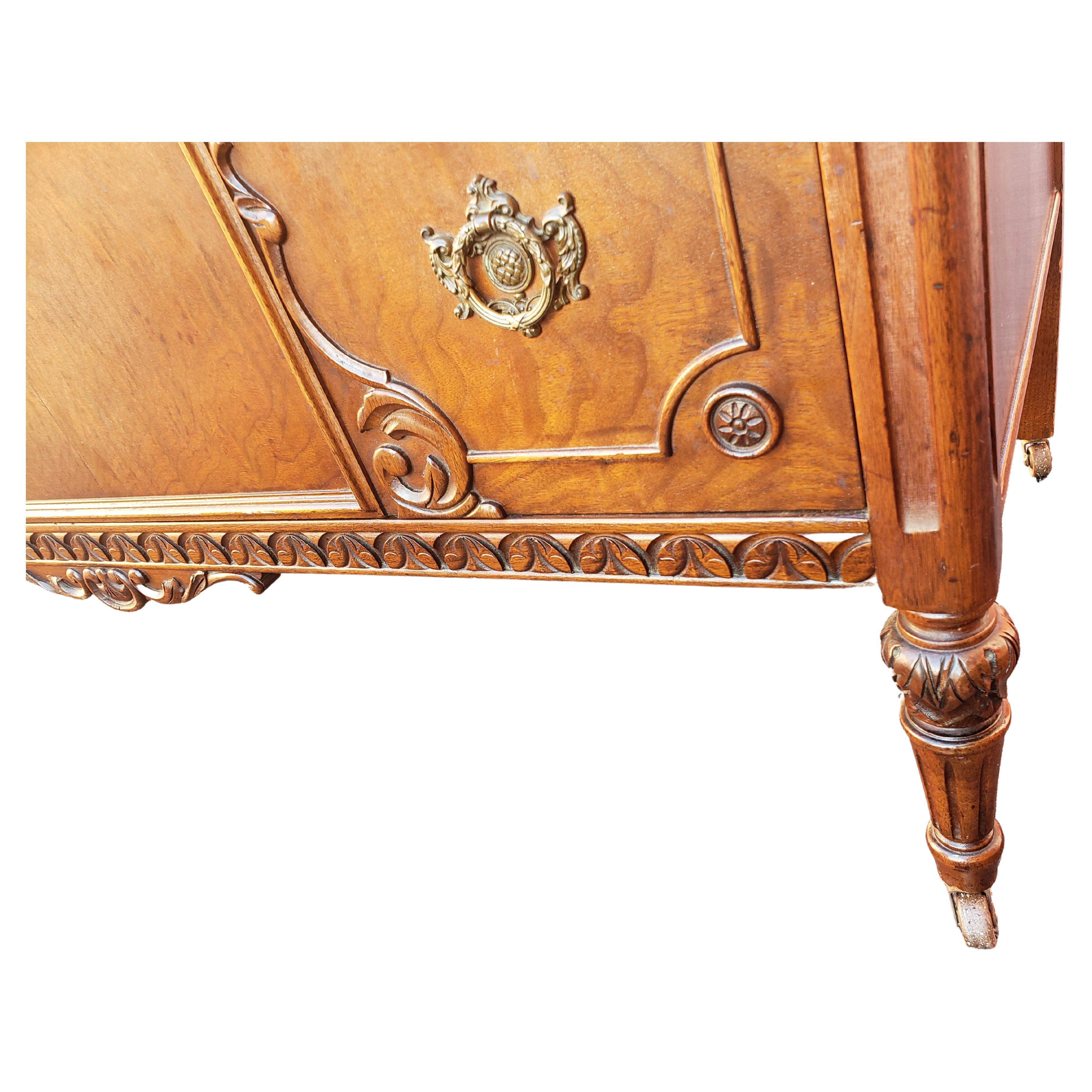 American Phenix Furniture Renaissance Revival Walnut Dresser with Mirror, circa 1910s