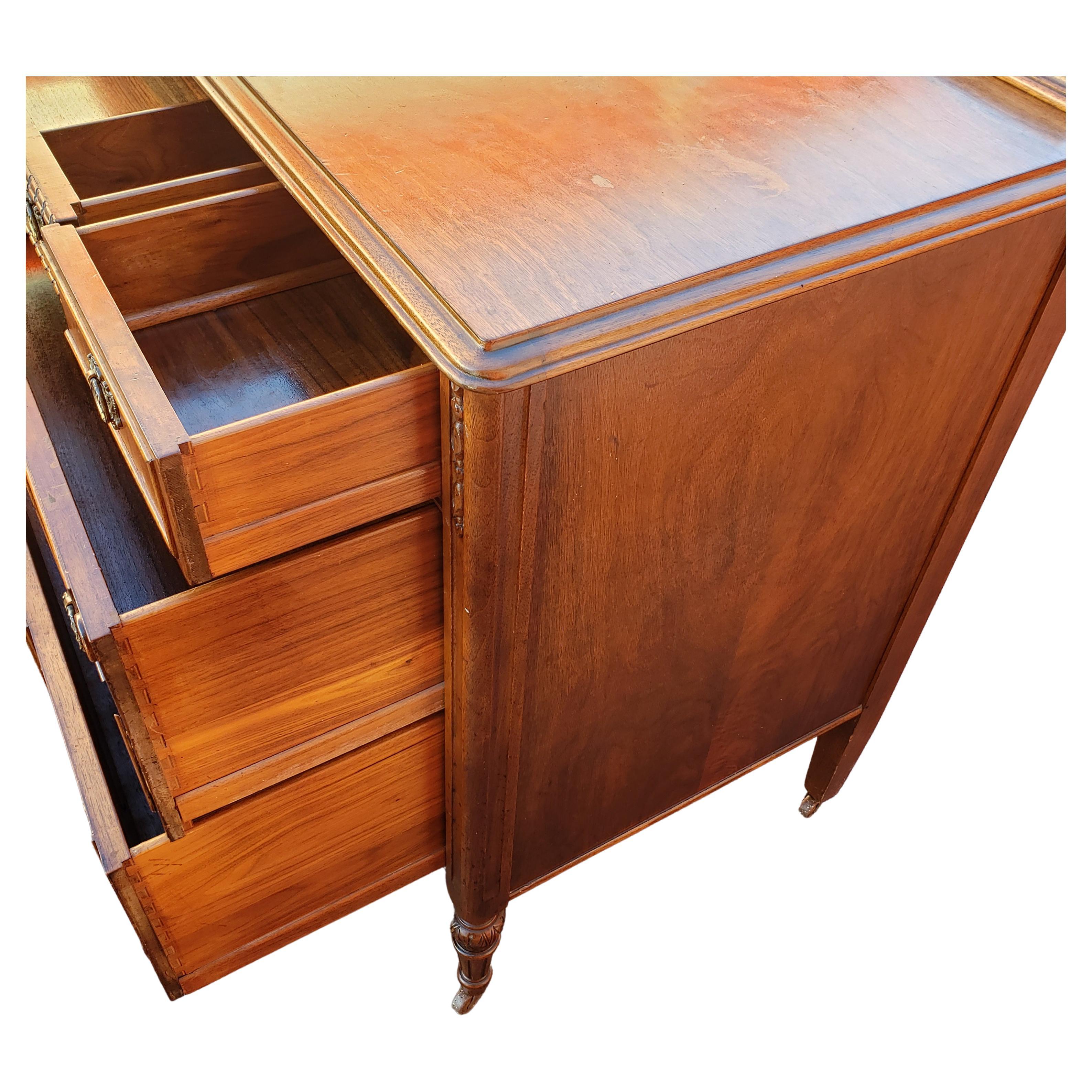 Other Phenix Furniture Renaissance Revival Walnut Dresser with Mirror, circa 1910s