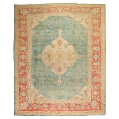 Zabihi Collection Phenomenal Antique Turkish Oushak Rug