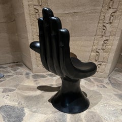 Pedro Friedeberg Phenomenal Hand Chair Black Fiberglass Mexico