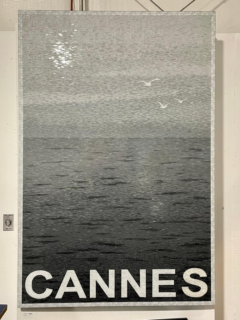 Phenomenal CANNES Glass Mosaic Wall Art For Sale 1