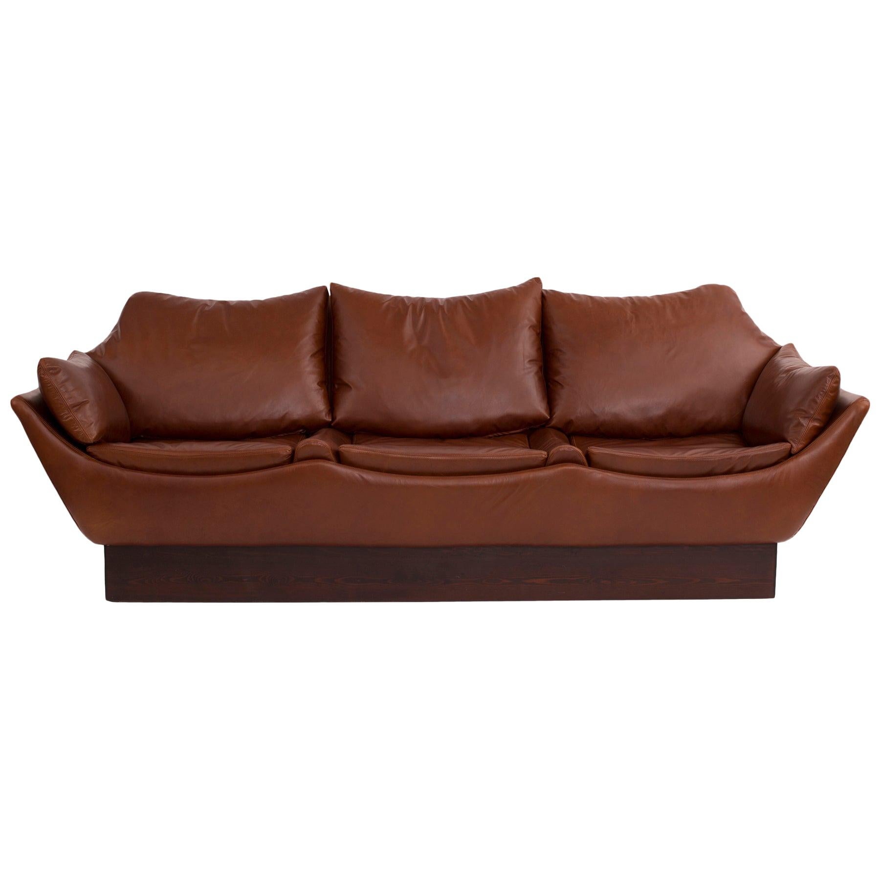 Phenomenal Danish Leather Sofa