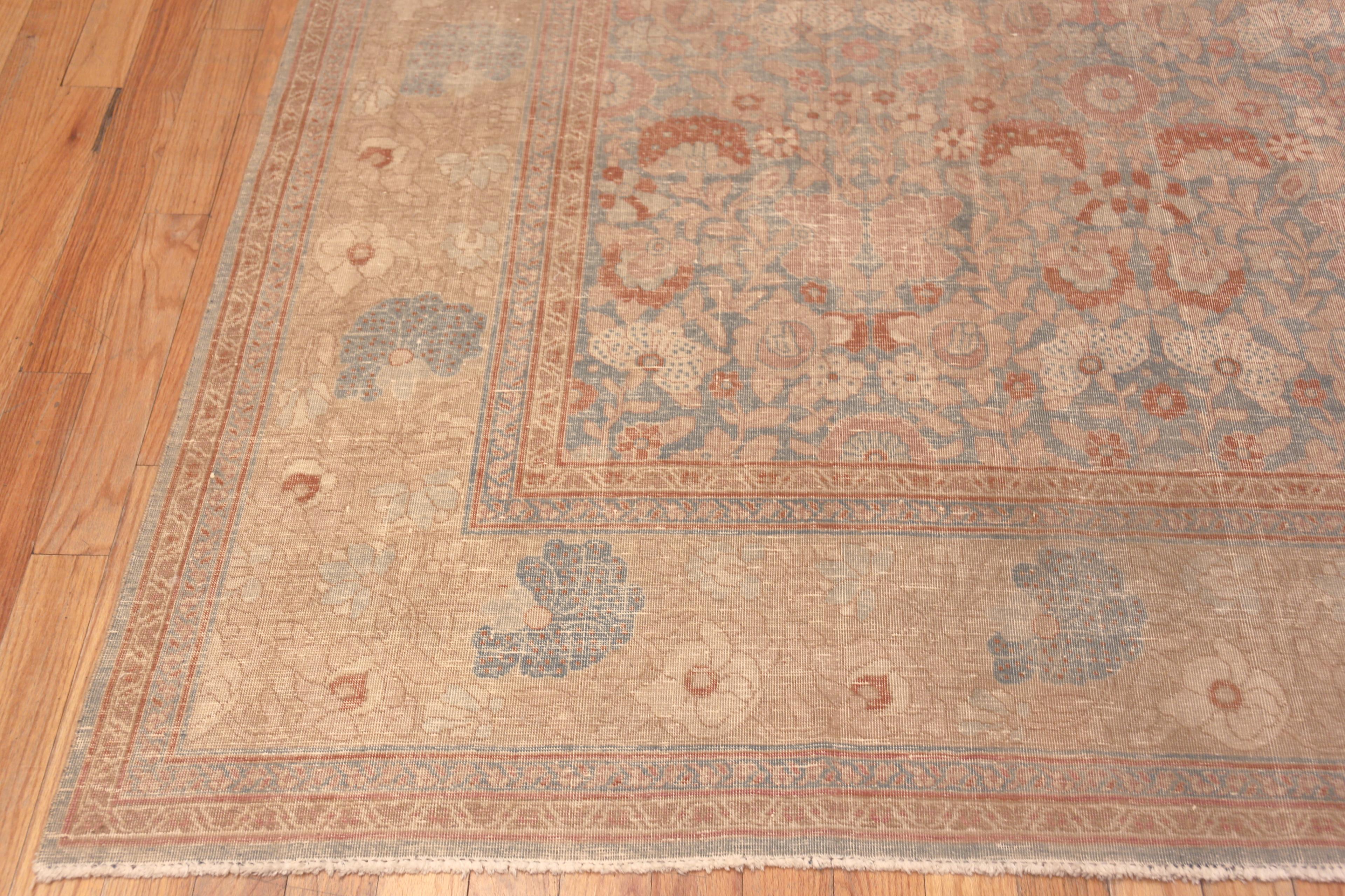 Hand-Knotted Phenomenal Decorative Antique Persian Tabriz Rug 9'2
