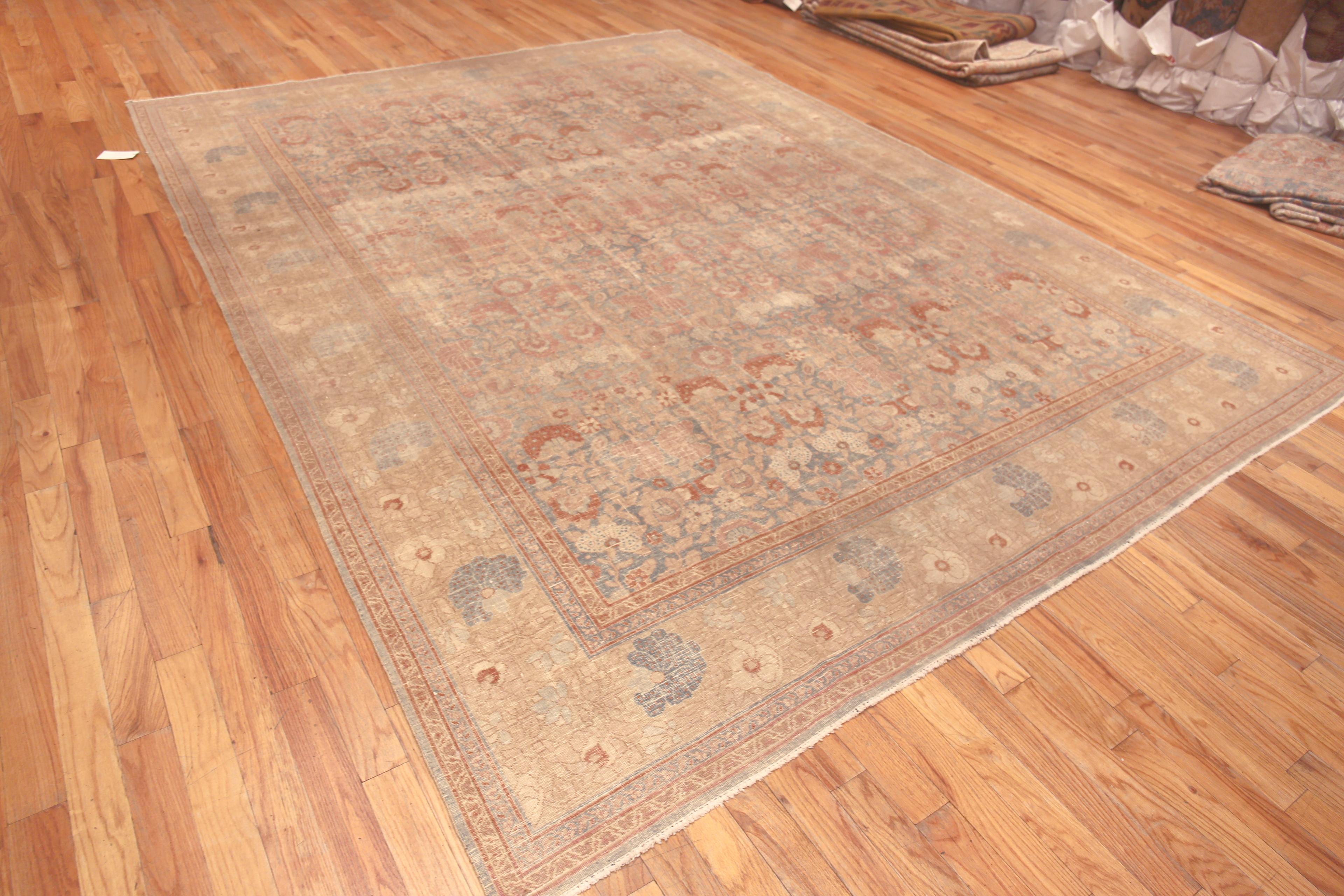 Phenomenal Decorative Antique Persian Tabriz Rug 9'2