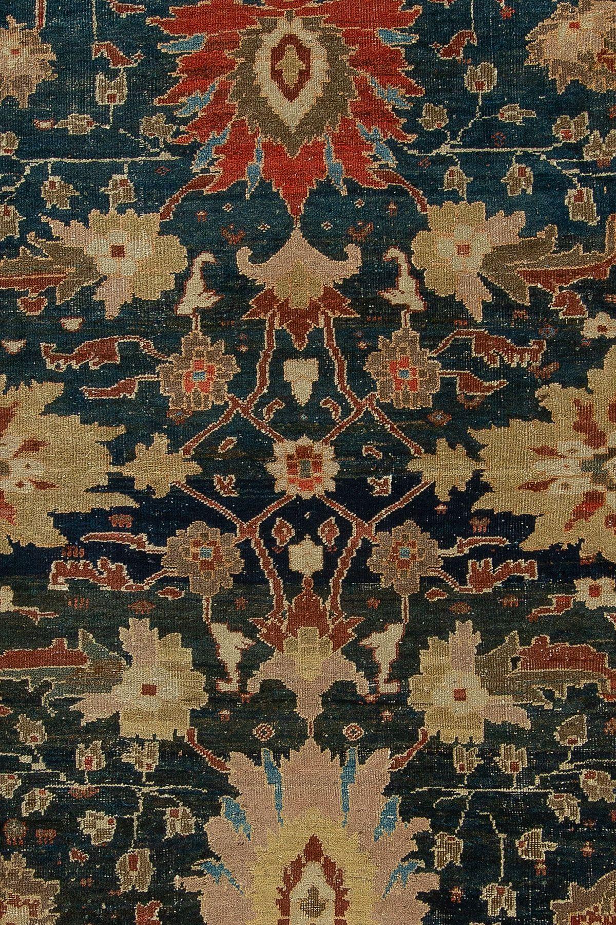 Tapis persan ancien de Sultanabad Mahal à grande échelle phénoménale 8