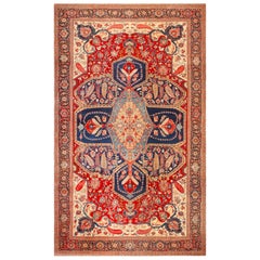 Phenomenal Oversized Antique Persian Heriz Serapi Rug 15'3" x 24'7"