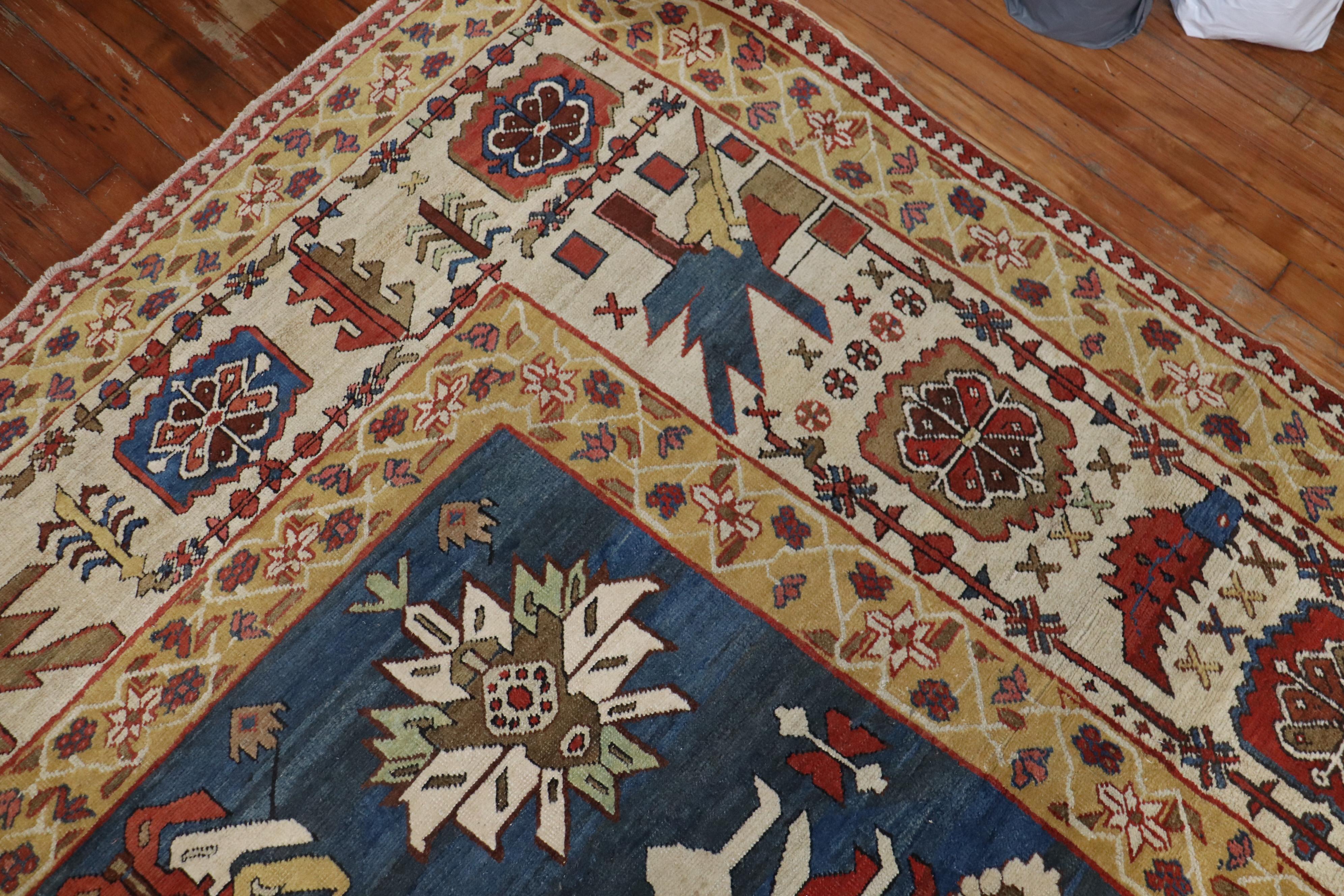 Phenomenal Tribal Oversize Palace Antiker persischer Bakshaish Teppich (Wolle) im Angebot