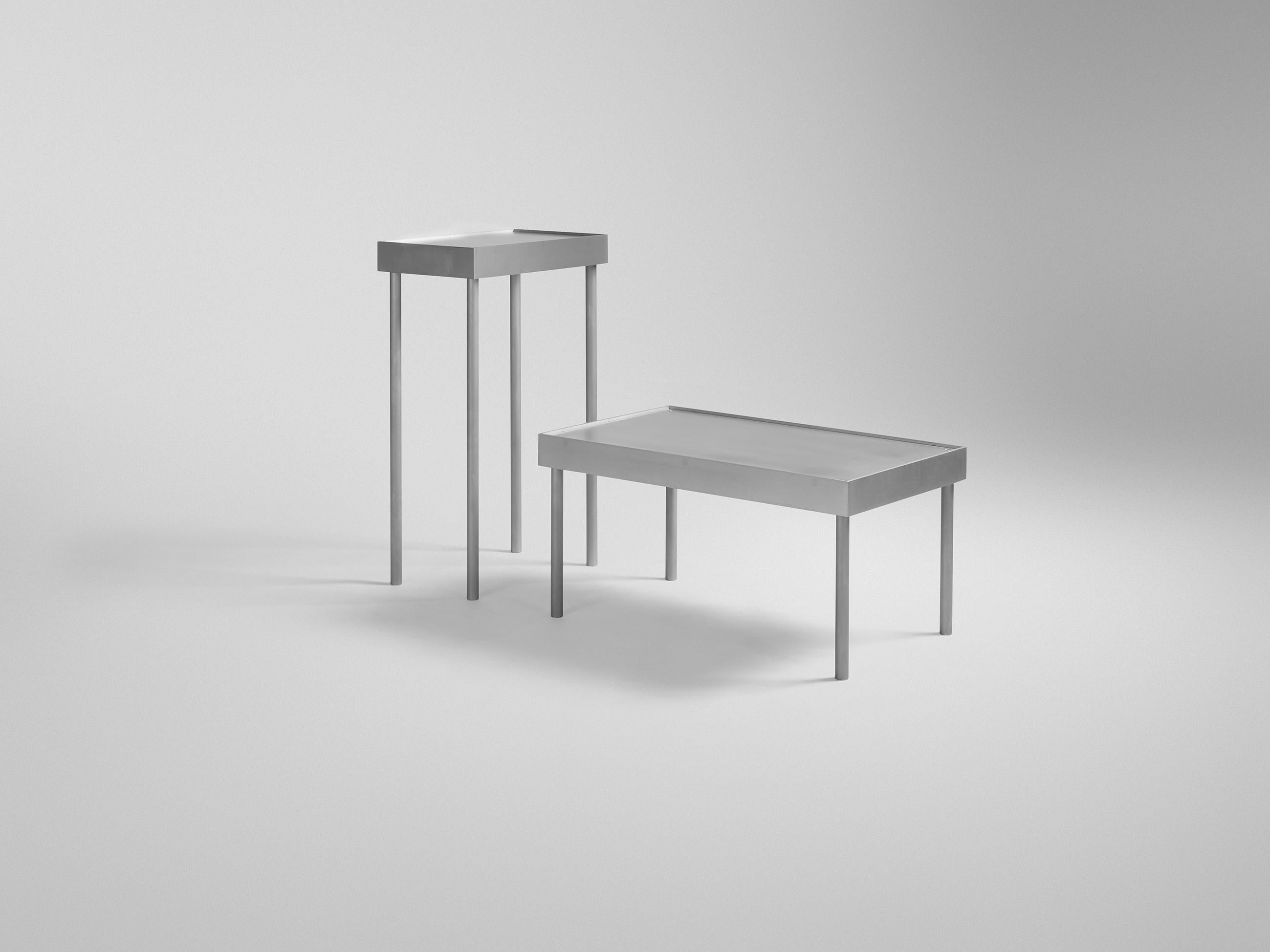 Contemporary PHI Aluminium Table Stacking System by Jonathan Nesci For Sale