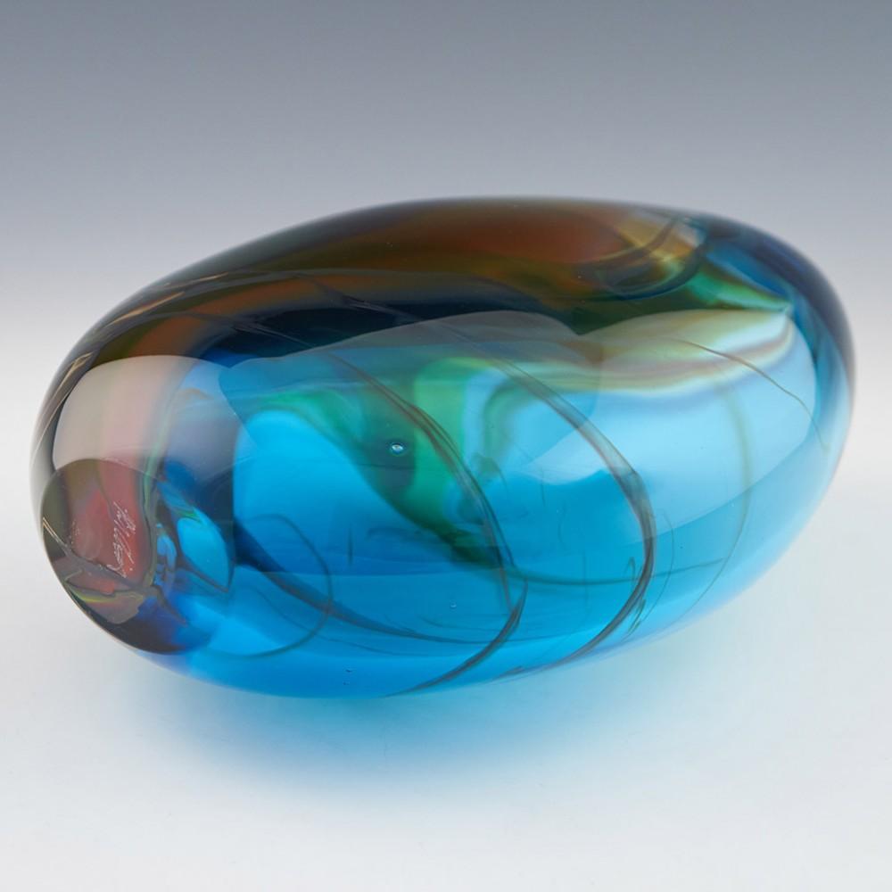 Blown Glass Phil Atrill Horizon Series Abstract Vase, 2013 For Sale