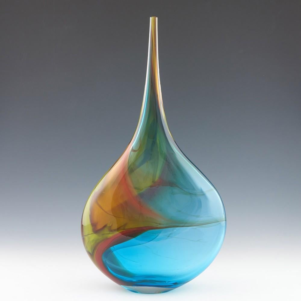English Phil Atrill Horizon Series Bottle Vase, 2013 For Sale