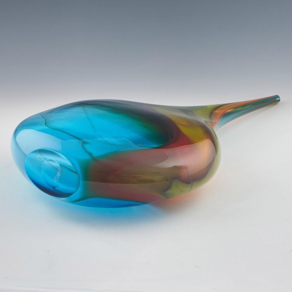 Glass Phil Atrill Horizon Series Bottle Vase, 2013 For Sale