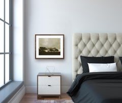 Nach dem Sturm, Druck in limitierter Auflage, Landschafts-Radierungsdruck in Grün