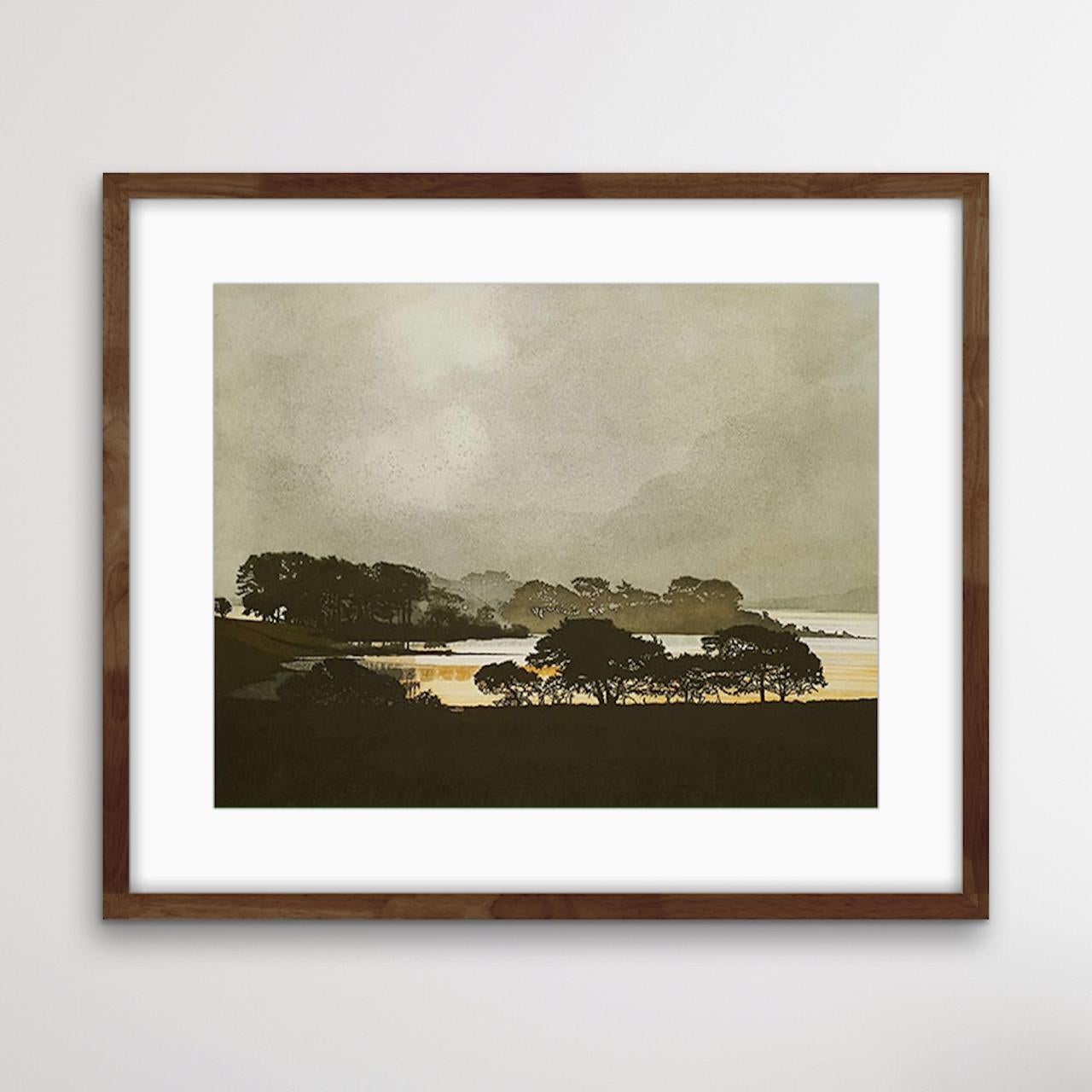 After the Storm is a contemporary landscape print by Phil Greenwood. The serene combination of earthy green, blue and white tones gives the work a calming feel and Greenwood’s attention to detail makes the piece a delight to look at.

Phil Greenwood