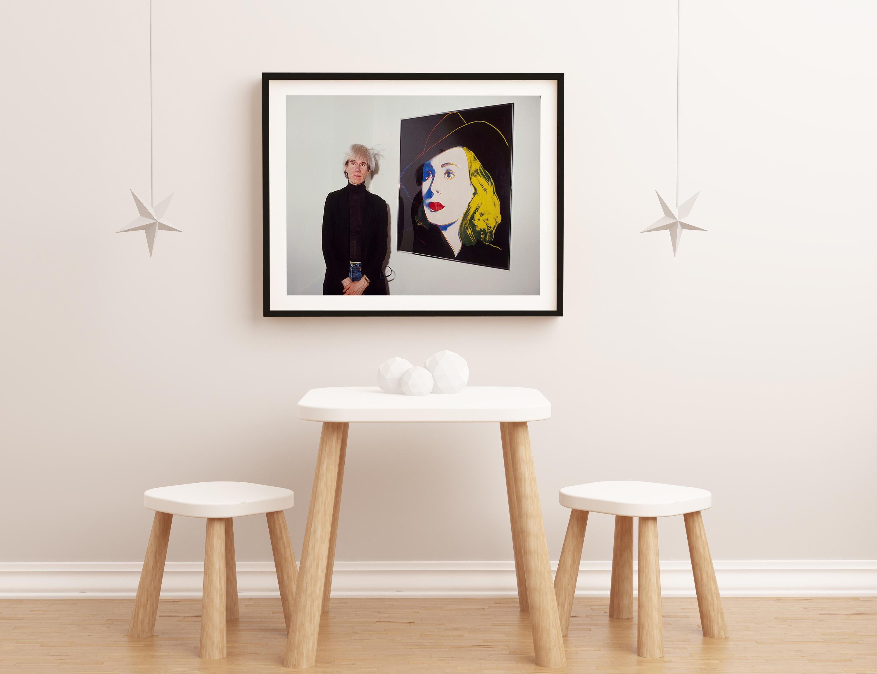 Andy Warhol with Ingrid Bergman Paintings Fine Art Print 2