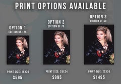 Candid Madonna with Stuffed Bear Fine Art Print
